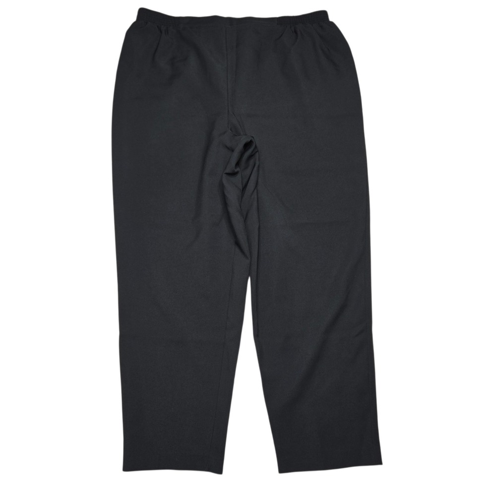 Vintage Just For Women Dress Pants Womens 24W Black Elastic Waist Straight Leg